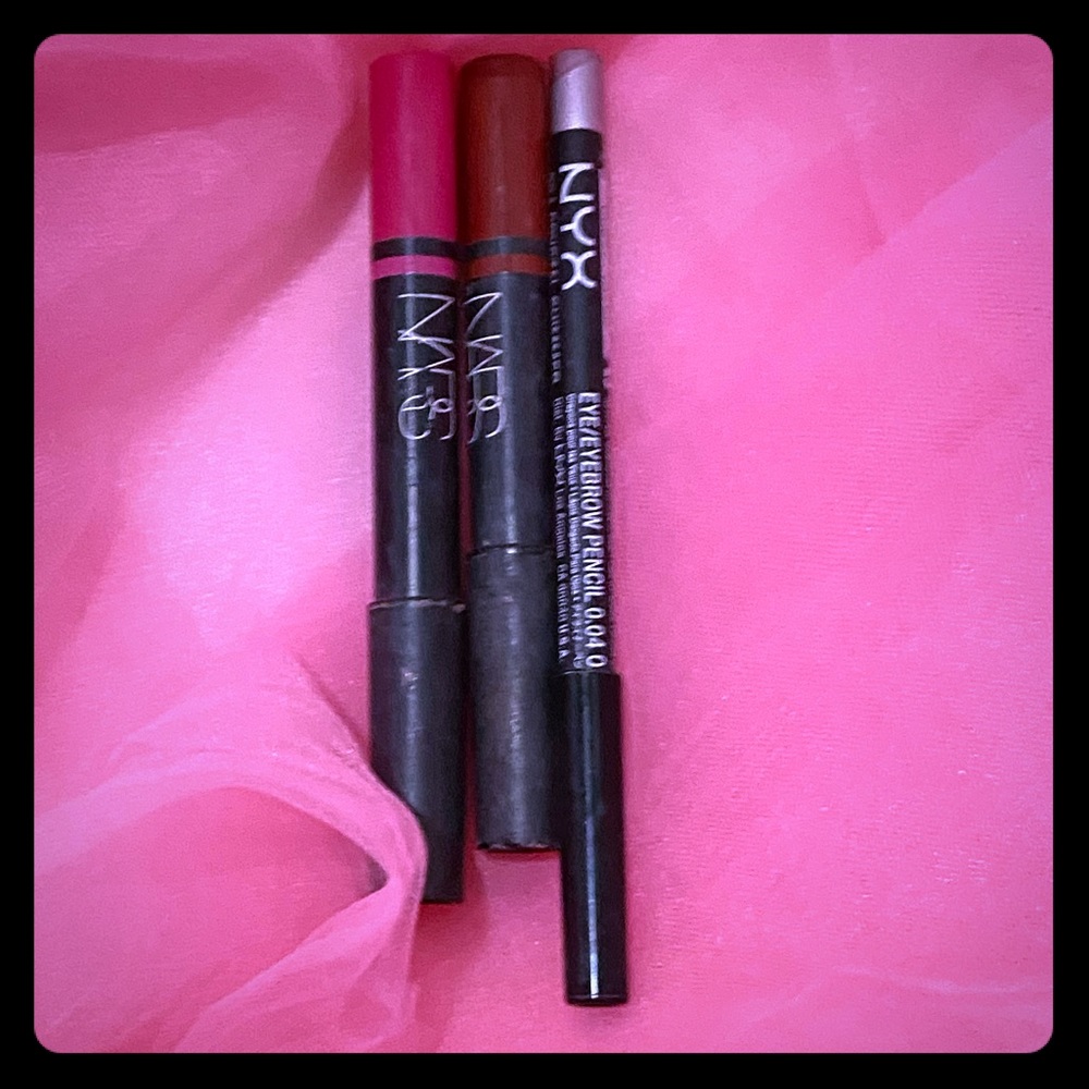 NARS Satin Lip Pencil  |  NYX Eye Eyebrow Pencil